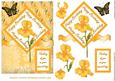 Yellow Birthday Iris Card Topper