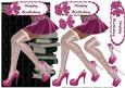 All About the Shoes Fuschia Card Topper