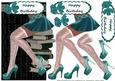 All About the Shoes Jade Card Topper