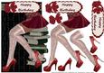 All About the Shoes Red Card Topper