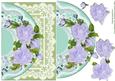 Lavender Roses and Lace Card Topper