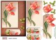 Butterfly Tulip Pink Card Topper