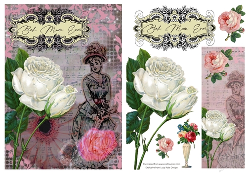 Vintage Theme Mothers Day Quick card