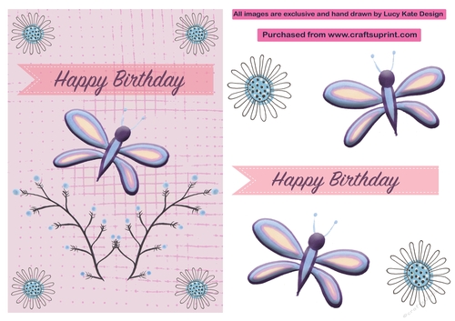 Butterfly birthday sheet