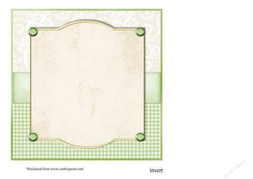 Insert for Yellow tulips and anemones in wooden box 7x7 card topper