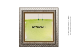 Insert for rugby shirt themed birthday card 6x6 toppers