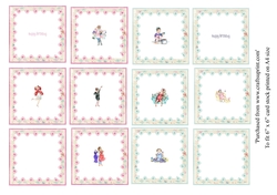 12 inserts for funny female birthday cards