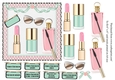 Female birthday card make up topper for 6x6 card