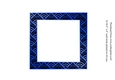  Insert for Art Deco couple Christmas card topper for 6x6 card in blue