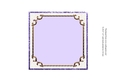 Insert for Beautiful Purple roses friendship card topper for 6x6 card