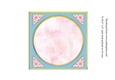 Pastel Roses in vase insert for topper for 6x6 card