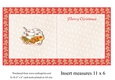 Christmas Hot chocolate with seasonal cookies on gingerbread men background insert 11x6