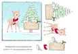 Cute bambi Christmas card topper for 6x6 card