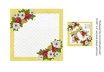 Vintage Christmas card Silver Bells in gold insert & tag for topper for 6x6 card