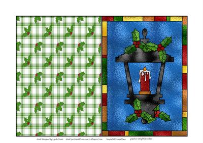 Stained Glass Christmas Lantern