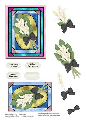 Lilies on Stained Glass