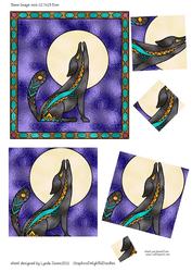 Stained Glass Coyote