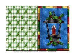 Stained Glass Christmas Lantern