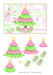 Funky Pink & Green Christmas