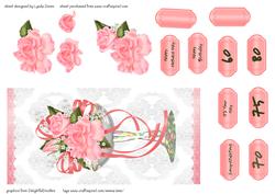 Pink Roses in a Champagne Glass