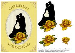 Dancing Couple Golden Wedding