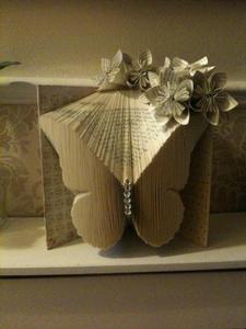 Book Folding Pattern for a Beautiful Butterfly