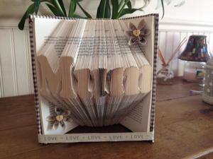 Book Folding Pattern for Mum