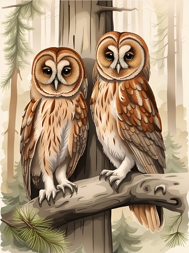 Life is a Hoot A4 Print/ Quick Card