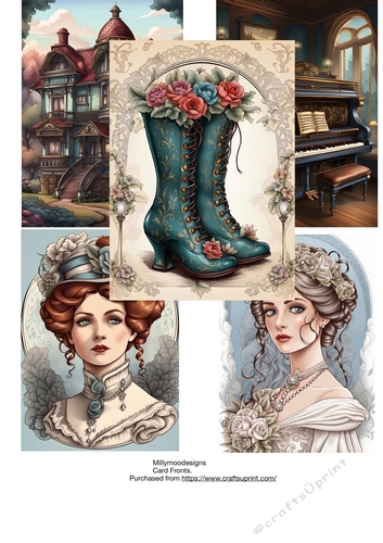 Victoriana Card Fronts 5x7
