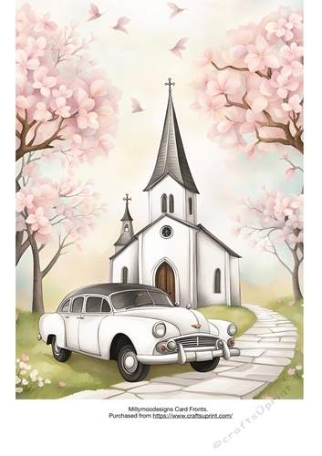 On Your Wedding Day Card Fronts A4 A5 5x7