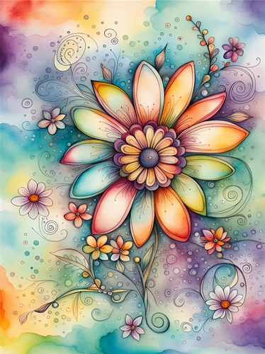Its a Hippy Thing Flower Power A4
