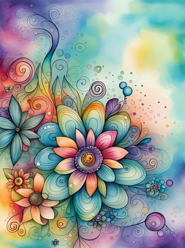 Its a Hippy Thing A4 Background