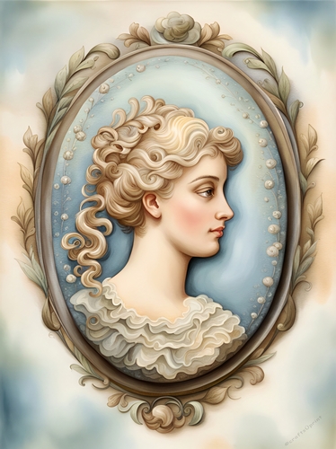 Beautiful Victorian Cameo A4