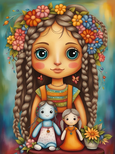 Its a Hippy Thing for Kids Rag Dolls 