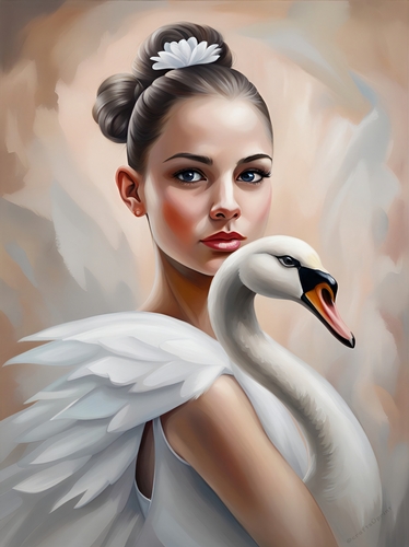 The Ballerina and the Swan A4