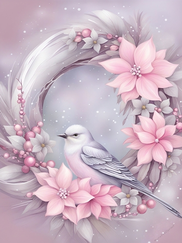 Dreamy Christmas Wreath A4