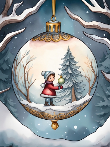 The Christmas Bauble 02 A4