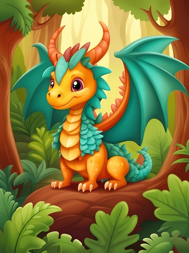 Little Woodland Dragon A4