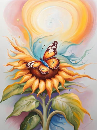 Butterfly in the Sun A4