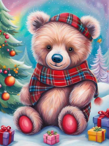 Christmas Bear A4