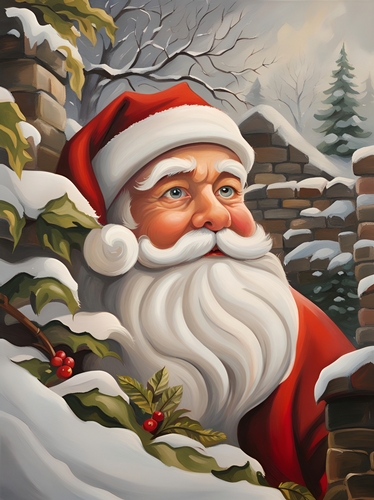 Santa checking you are being good A4