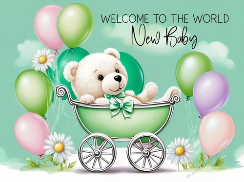 Welcome To The World A4 Landscape