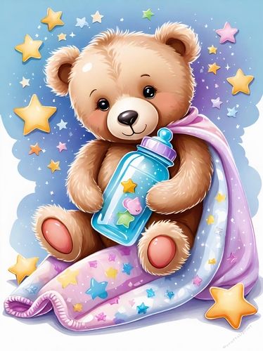Dreamy Baby Teddy Bear A4