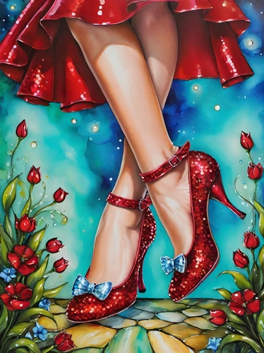 The Sparkly Red Shoes A4
