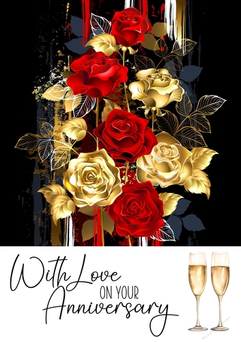 With Love on Your Anniversary A4