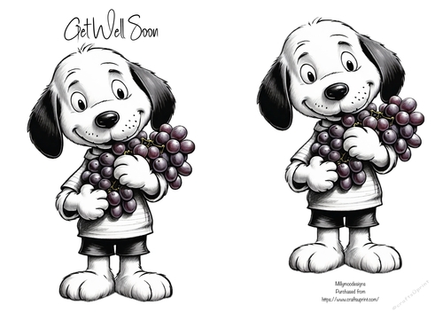 Grapes For You A5 Quick card/Topper