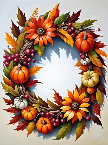 Autumn Wreath A4