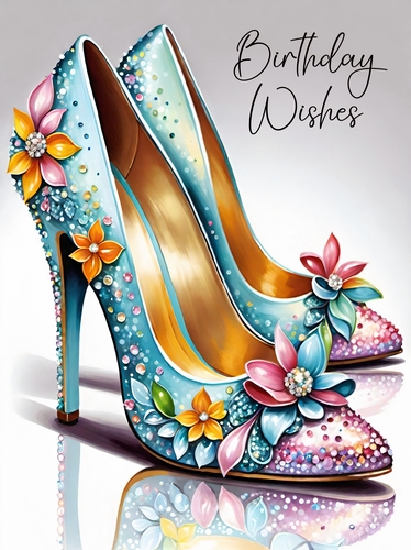 Birthday Shoes A4