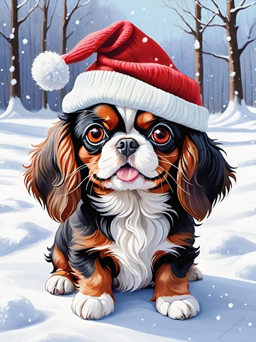 Charlie in the Snow A4