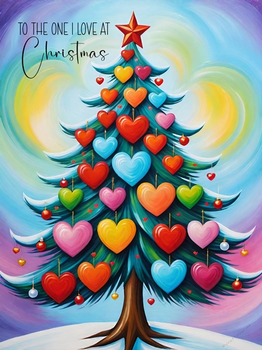 To The One I Love At Christmas A4